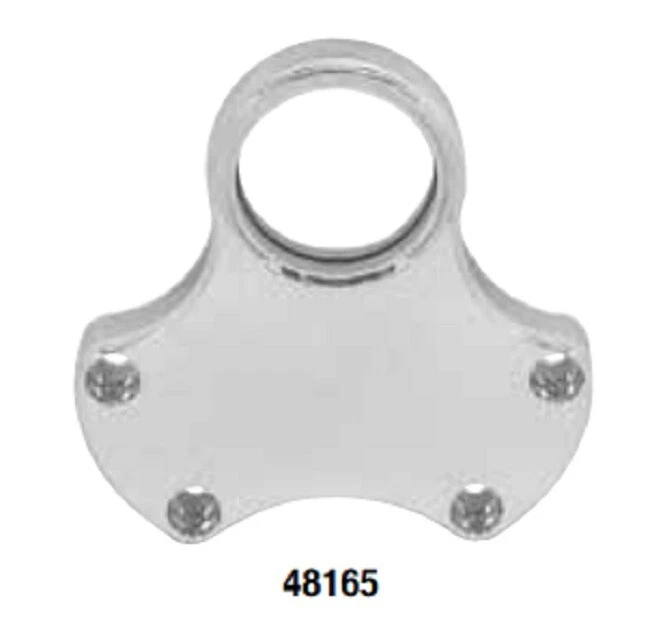 Soporte de calibre de abrazadera de manillar cromado - Harley Sportster Dyna FXD FLSTF 48165 Foto 1 de 1