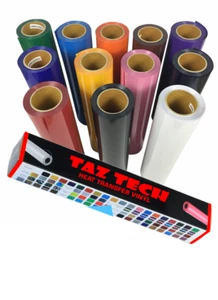 HEAT TRANSFER VINYL ROLL IRON ON HTV 12"x 8ft 20ft 30 50 Cricut,Silhouette cameo - Picture 1 of 11