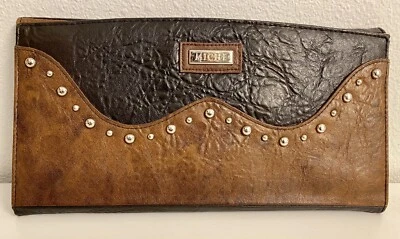 Miche классический кошелек оболочка чехол коричневый черный Серебряный логотип акцент магнитные - Изображение 1 из 4