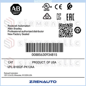 Servomotore AB VPL-B1652F-PK12AA IVA gratuita spedizione veloce VPLB1652FPK12AA GQY0 - Foto 1 di 3