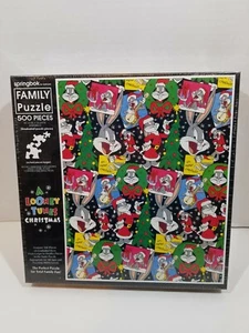Looney Tunes Christmas - Springbok Puzzle 500 Pcs Family Fun Hallmark Brand New - Picture 1 of 6