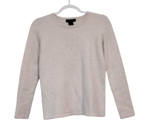 Preswick Moore Sweater Size Medium Beige 100% Cashmere Classic Minimalist Preppy - Picture 1 of 10