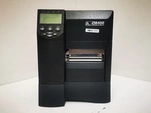 Zebra ZM400 Label Printer - Black/USB/Serial/Ethernet/Parrallel - PSU Included - Picture 1 of 12