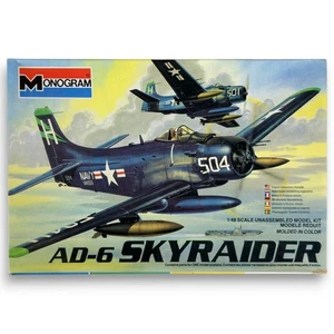1983 Monogram AD-6 Skyraider 1:48 Scale Kit #5429 ☆100% Complete New Model☆ - Bild 1 von 11