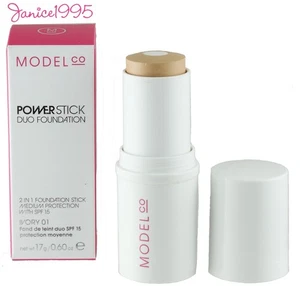 MODEL CO Power Stick  Duo Foundation # 01 IVORY - Picture 1 of 1