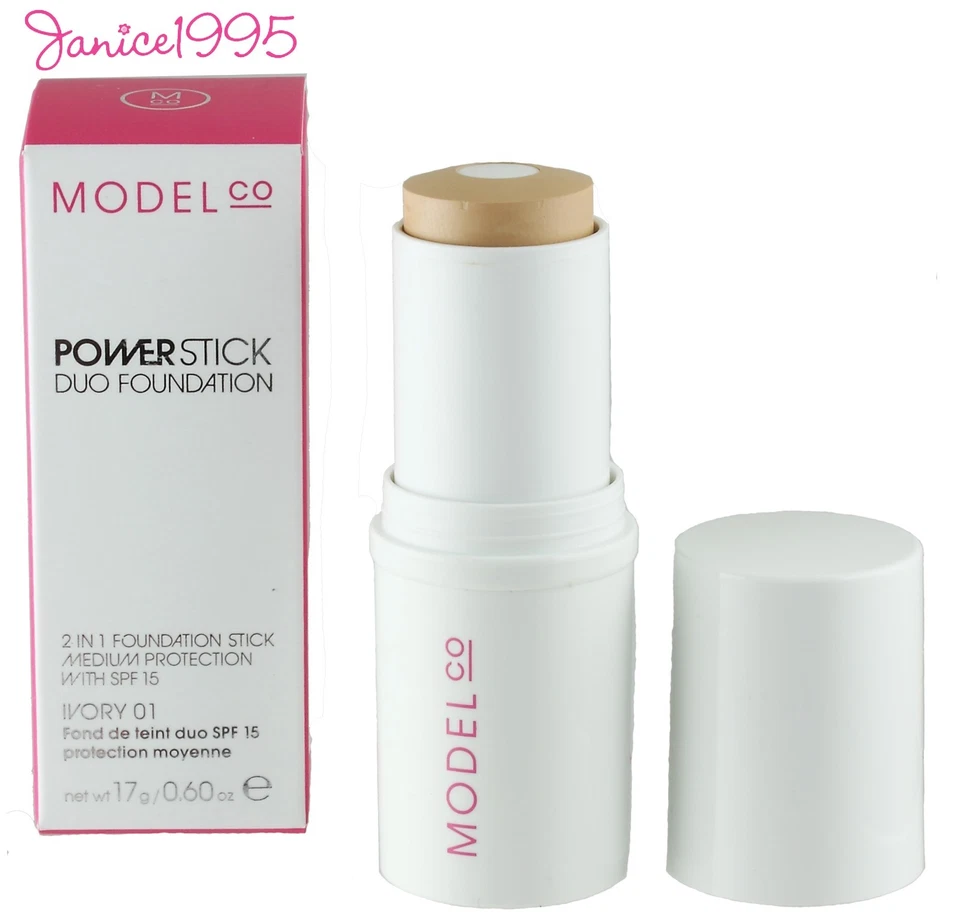 MODEL CO Power Stick  Duo Foundation # 01 IVORY - Image 1 of 1