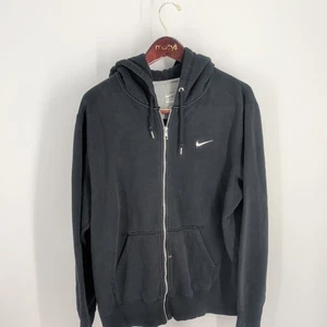 Nike Club Classic Swoosh Logo Outwear Full-Zip French Terry Hoodie Black Size XL - Picture 1 of 9