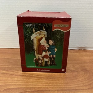 2001 Carlton Cards Miracle on 34th St-Believe In Miracles Ornament 5" H Neu in OVP - Bild 1 von 4