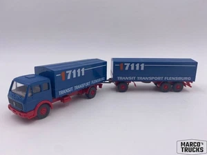 Wiking MB Mercedes NG Box trailer tractor „17111 Transit Flensburg“ 1:87 /WI1128 - Picture 1 of 1