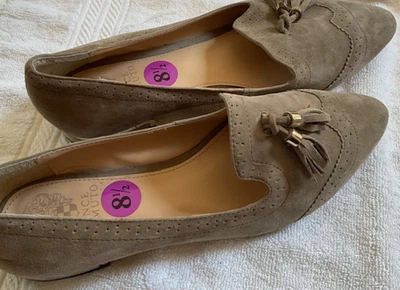 Vince Camuto Mujer Gamuza Zapatos Planos Borlas Talla 8.5M Tostado "Rizell" Foto 1 de 4