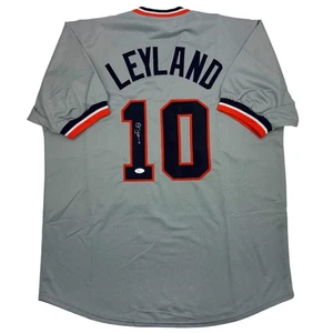 Autographed/Signed Jim Leyland Detroit Grey Baseball Jersey JSA COA - Picture 1 of 4
