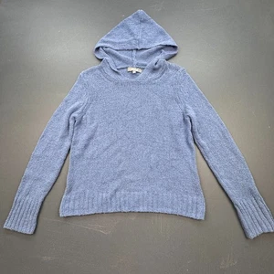 Marled Reunited Clothing Hoodie Sweater Women’s Small Blue Knit Pullover Soft - Picture 1 of 9