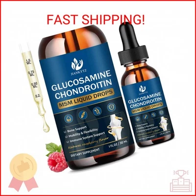 JIANKYTZ (paquete de 2) glucosamina condroitina MSM gotas líquidas, alta absorción, hormiga Foto 1 de 2