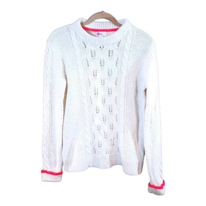 Boden Cableknit Crewneck Fisherman Sweater Classic Preppy Cozy Girls' 15-16 Y - Picture 1 of 5