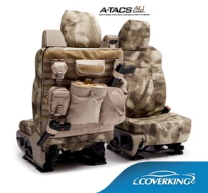 NEW Custom-Fit A-TACS AU Camo Tactical Seat Covers w/MOLLE Backing ARID URBAN - Picture 1 of 5