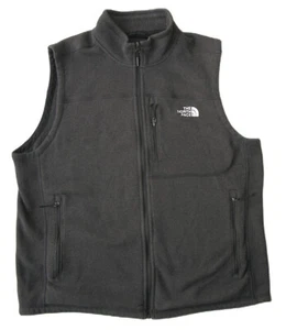 North Face Mens Sweater Vest Full-Zip Sz XXL Gray Knit w Sherpa Interior - Picture 1 of 11