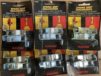 12 NUEVO Crawford Spring Grip Organizadores Fregonas Palas Rastrillos Escobas Cocina Garaje  Foto 1 de 4