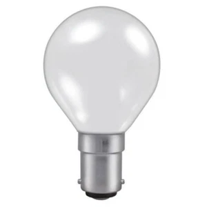 Golf Ball Light Bulb 45mm Round 240V 40W BA15D Opal (dimmable) - Picture 1 of 1