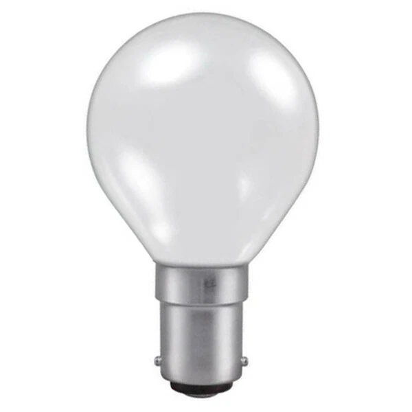 Golf Ball Light Bulb 45mm Round 240V 40W BA15D Opal (dimmable) - Image 1 of 1