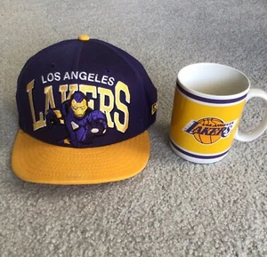 New Era IRON MAN LOS ANGELES LAKERS baseball cap hat Marvel Comics With Mug - Picture 1 of 12