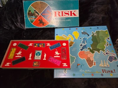 Vintage Risk Parker Brothers Continental Board Game 1968-100% Complete - Image 1 of 4