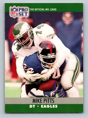 1990 Pro Set #611 Mike Pitts   Philadelphia Eagles - Image 1 of 2
