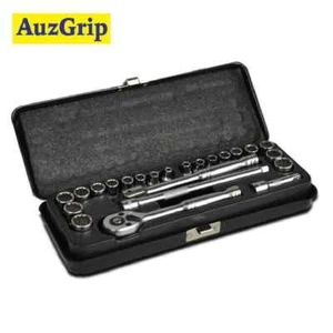 AuzGrip A75303 23 Piece Metric & SAE 6 Point 1/4" Square Drive Socket Set - Picture 1 of 1