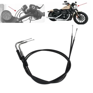 Black 1.3M Throttle Cable Wires Line For Harley Davidson Sportster XL883 XL1200 - Picture 1 of 10