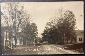 Iglesia de San Huntington Vermont RPPC AZO - Imagen 1 de 2