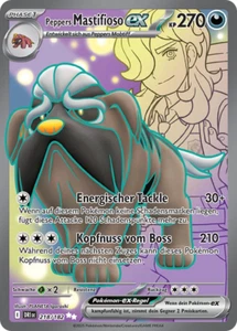 Pokemon Ewige Rivalen Peppers Mastifioso ex Full Art 218/182 Near Mint deutsch - Bild 1 von 1