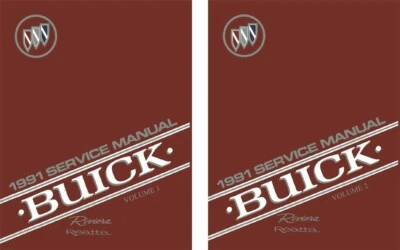 1991 Buick Reatta Riviera Shop Service Repair Manual Book Engine Drivetrain
