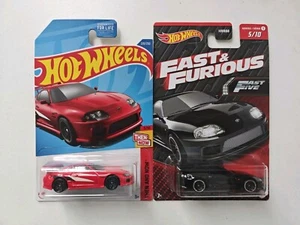 Hot Wheels Fast and Furious Series 1 Black Toyota Supra & Mainline Red - Bild 1 von 1