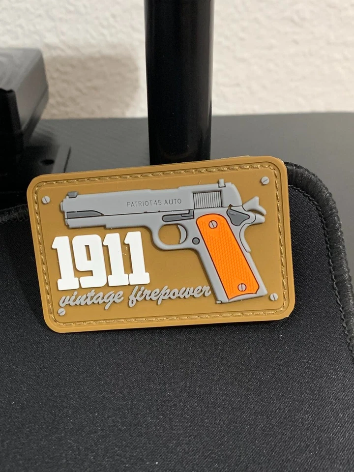 5 pezzi. Patch velcro vintage Firepower 1911 - Immagine 1 di 1