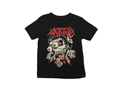HATTREE Retro ANTHRAX thrash metal Band 70s 80s Musik Konzert Kinder Baumwoll T-shirt