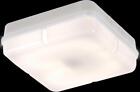 Knightsbridge Ip65 28W Hf Square Bulkhead With Opal Diffuser And White Base