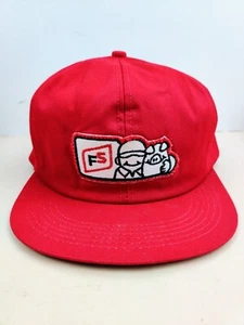 Vintage K Products USA MADE FS Farm Patch Trucker Hat Snapback Cap - Picture 1 of 6