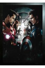 BLACK FRAMED MARVEL CLOSE TO CIVIL WAR  - GLOSSY PRINT PICTURE 225mm x 275mm