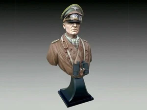 Royal Modelo 1/16 120 mm Erwin Rommel Zorro del Desierto con Binoculares Libia Segunda Guerra Mundial Busto 903 - Imagen 1 de 1