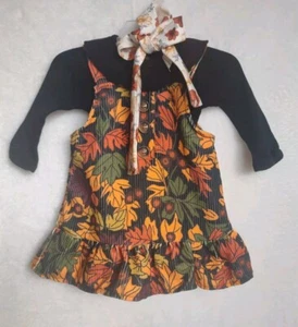 Baby Girl Thanksgiving Fall 3 pc Outfit 0/3 Months - Picture 1 of 9