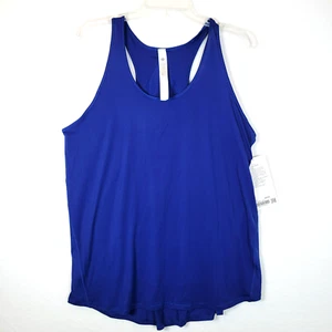 Canotta Lululemon donna Essential taglia 12 blu plissettata yoga tempo libero - Foto 1 di 8