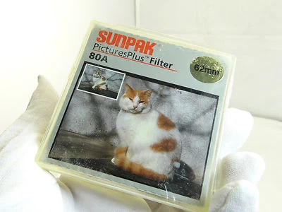 Sunpak 62mm 80A Blue Tungsten to Daylight Conversion Lens Filter  - Image 1 of 4