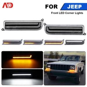 Luz de esquina LED dinámica de señal de giro DRL para Jeep Cherokee XJ Switchback 97-2001 - Imagen 1 de 15