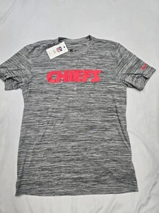 Nike Men’s Kansas City Chiefs Sideline Velocity Grey T-Shirt Medium M NEW - Picture 1 of 8