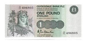 Clydesdale Bank plc One Pound Note 5 th January 1983 - Picture 1 of 2