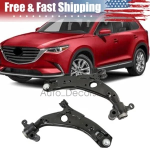 2 pcs Pair Front Lower Control Arms w/ball joints for 2016-2023 MAZDA CX9 CX-9 - Picture 1 of 10