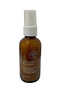 Protector solar mineral Josie Maran Get Even Sun Milk amplio espectro FPS 33 2 OZ Foto 1 de 3