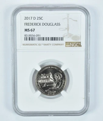 2017-D Washington Quarter Frederick Douglass ATB MS67 NGC *0621 - Image 1 of 4