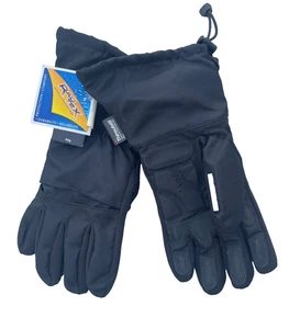 NWT 3M Thinsulate Raotex Men's Black Winter Nylon Gloves M - Picture 1 of 6