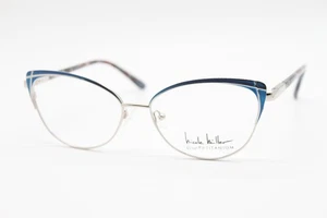 NUEVAS GAFAS NICOLE MILLER GRATTAN C03 ORO AZUL AUTÉNTICAS 57-16 - Imagen 1 de 4