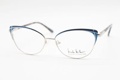 NUEVAS GAFAS NICOLE MILLER GRATTAN C03 ORO AZUL AUTÉNTICAS 57-16 Foto 1 de 4